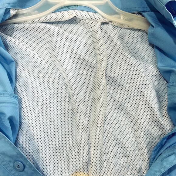 Orvis Performance Blue Fishing Shirt Vented Roll Up Sleeves Lightweight Medium - Picture 7 of 8